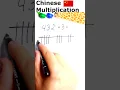 Chinese Method of Multiplication You Should Learn This