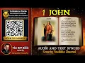 62 The Book 1 JOHN KJV Read By Alexander Scourby and TEXT Synced Together