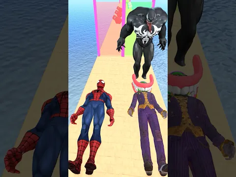 Slide Funny Challenge Spiderman vs Joker #funny #animation #challenge