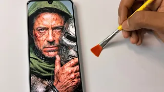 Doctor Doom Drawing Tutorial π₯ | Robert Downey Jr. as Doctor Doom | Avengers: Doomsday