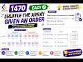 LeetCode 1470 Shuffle the Array Easy C Interview Solution