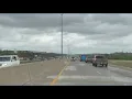 Light rain falling in Boerne Texas ahead of possible severe storms