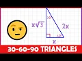 30-60-90 Right Triangles 2-MINUTE MATH