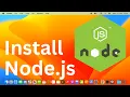 How To Install Node js on Mac MacOS M1 M2 M3