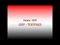 OOP TextFiles 1