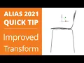 AUTODESK ALIAS 2021 QUICK TIP How to Use the New and Improved Transform Tool