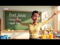 🧃Fruit Juice Names for Kids | Preschool & Kindergarten Educational Video #trending #kidslearning