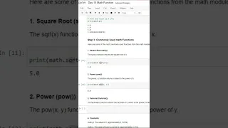 Math Module 100 Day of Python Programming Day-15 part 2