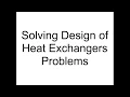 Solving Design of Heat Exchangers Problems Demo
