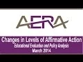 Study Changes in Levels of Affirmative Action