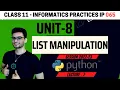 Class 11 List Manipulation One shot Revision IP Informatics Practices 065 CBSE Aakash