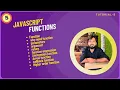 JavaScript Tutorial for Beginners Functions in JavaScript Complete JavaScript Course Tutori