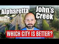 Living In Alpharetta GA Vs Living in Johns Creek GA