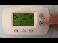 How to override the programing on Honeywell Thermostat
