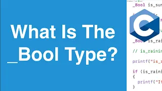 - Bool Type Explained C Programming Tutorial