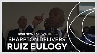 Rev Al Sharpton delivers eulogy for Corey Ruiz at funeral service that calls for social justice