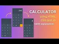 Calculator using JavaScript JavaScript Mini Project 02 Easy Tutorial