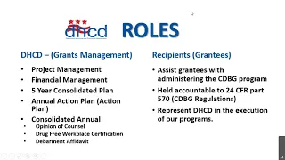 DHCD Non Profit Grant Request for Applications Information Session