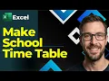 How To Make School Time Table In Excel Sheet 2026 Guide