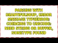 coercing to Unicode need string or buffer NoneType found