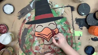 Turkey Head With Hat Step by Step Tutorial
