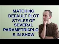 Mathematica Matching default plot styles of several ParametricPlot3D-s in Show