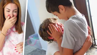 ردة فعل مارفل لما شاف اخوه بعد غياب ❤️😥
