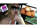 TRYING TACO BELL CINNABON DELIGHTS - CAR EATING SHOW