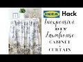IKEA HACK FARMHOUSE DIY No Sew Curtain Cheap DIY Conceal Your Billy Farmhouse Style