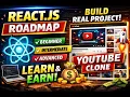 React JS Roadmap 2026 Beginner to Advanced Build YouTube Clone with Redux JWT