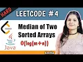 Median of Two Sorted Arrays Leetcode problem 4 O log m n