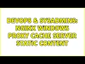 DevOps SysAdmins Nginx Windows Proxy Cache server static content 2 Solutions