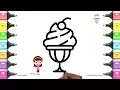 Coloring Pages For Kids Ice Cream Drawing Books