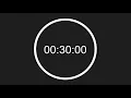 30 Minute Timer with Circular Progress Bar Stay Focused with End Alert