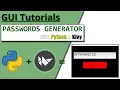 creating a Passwords Generator GUI with Python and Kivy GUI Turorials