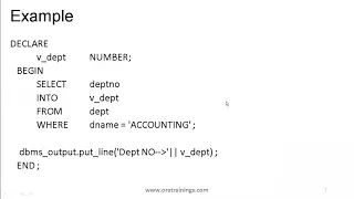 Oracle PLSQL - CURSOR Implicit and Explicit
