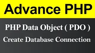 Create Database Connection using PDO in PHP Hindi