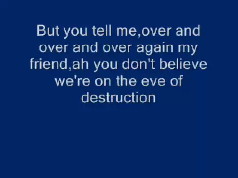 Download MP3 Eve of Destruction(Lyrics)