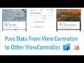 Passing values from one view controller to another in Swift4 and Xcode9