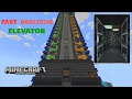 Minecraft Bedrock HYPER REALISTIC and FAST elevator - TUTORIAL