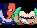 Teen Titans Go To The Movies Teen Titans Vs Slade ClipZone Heroes Villains