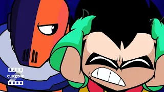 Teen Titans Go To The Movies Teen Titans Vs Slade ClipZone Heroes Villains