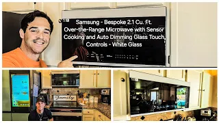NEW Samsung Bespoke 2 1Cu Over-the-Range Smart Microwave Sensor Cook Auto Dim Glass Controls Review