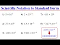 How to Convert Scientific notation to Standard form
