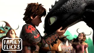 Toothless Being ADORABLE for 8 Minutes Straight! | How To Train Your Dragon | Family Flicks