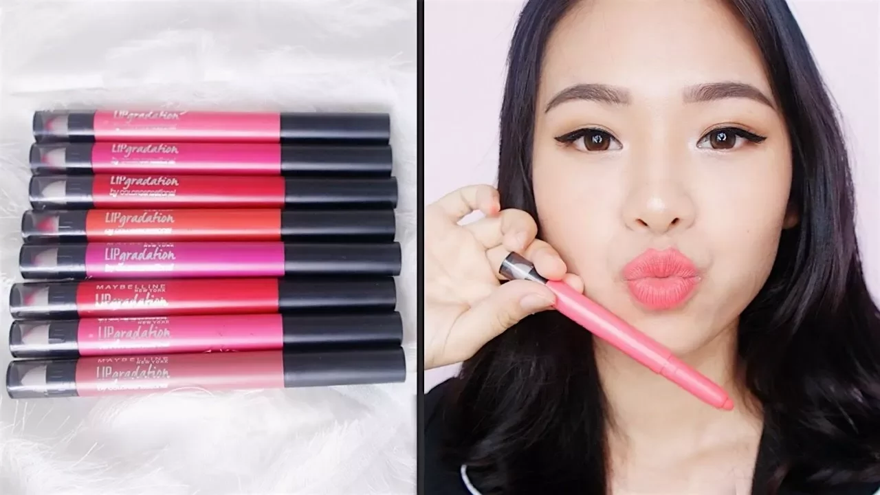 *NEW* All Maybelline Lipgradation Review And Swatches. 