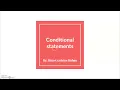 Geometry - Conditional Statements
