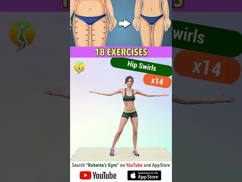 Reduce #legfat with 2 Sets of 18 #exercises for #thighs , #hips and #calves @RobertasGym
