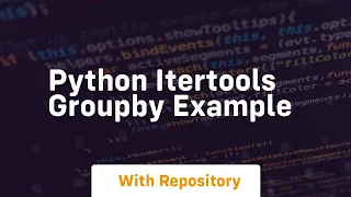 python itertools groupby example