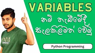 09 Variables Python Programming Sinhala